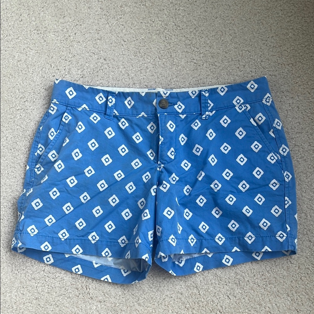 Old Navy Blue and White Bermuda Shorts Nautical Style